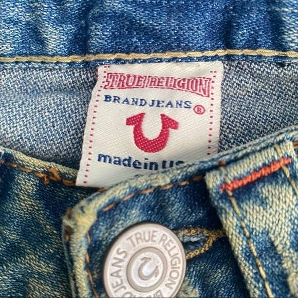 True Religion BLUE COTTON JEANS Size 24 NWT - Picture 5 of 7